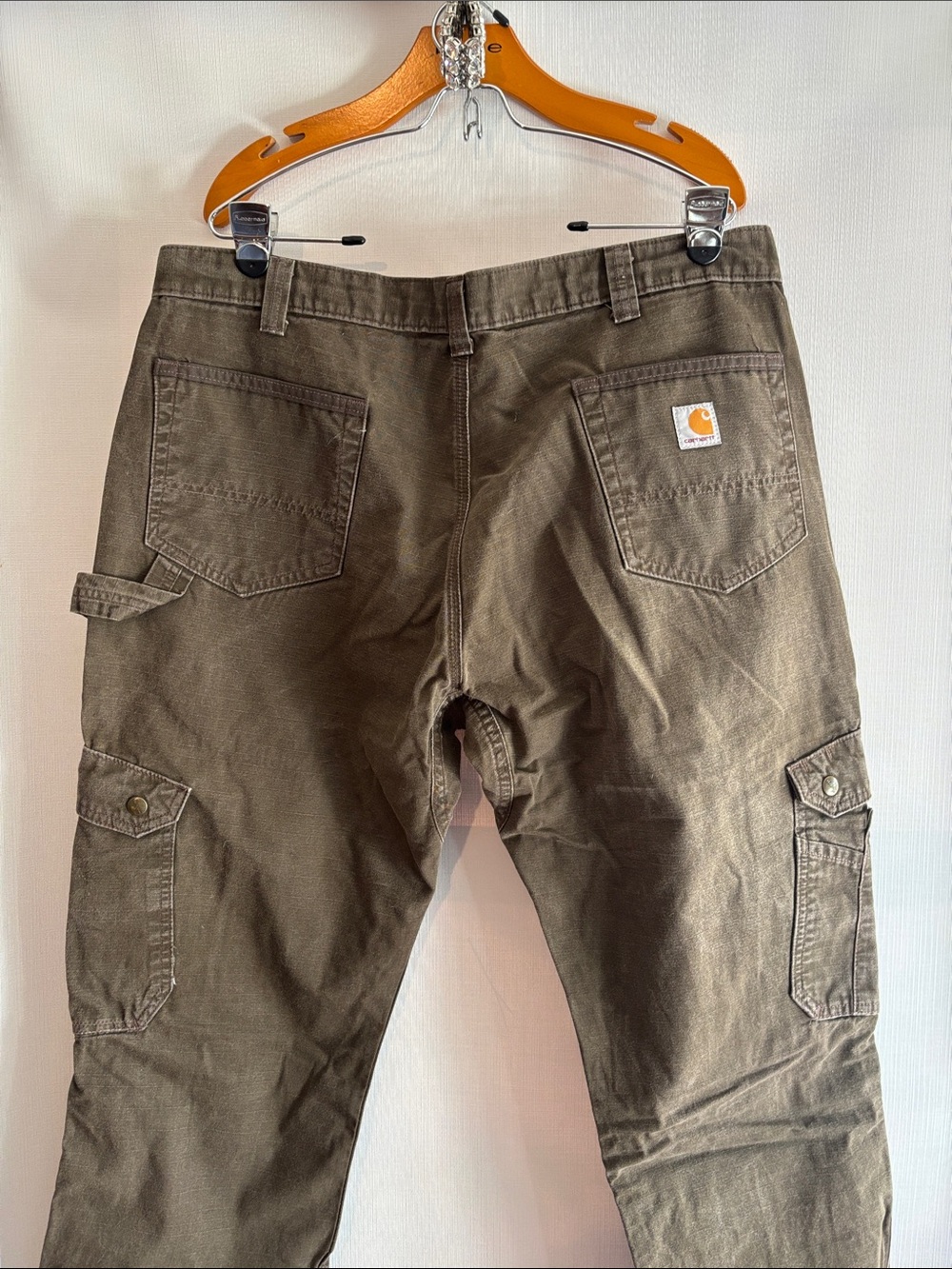 Carhartt Men's Olive Brown Cargo Work Pants